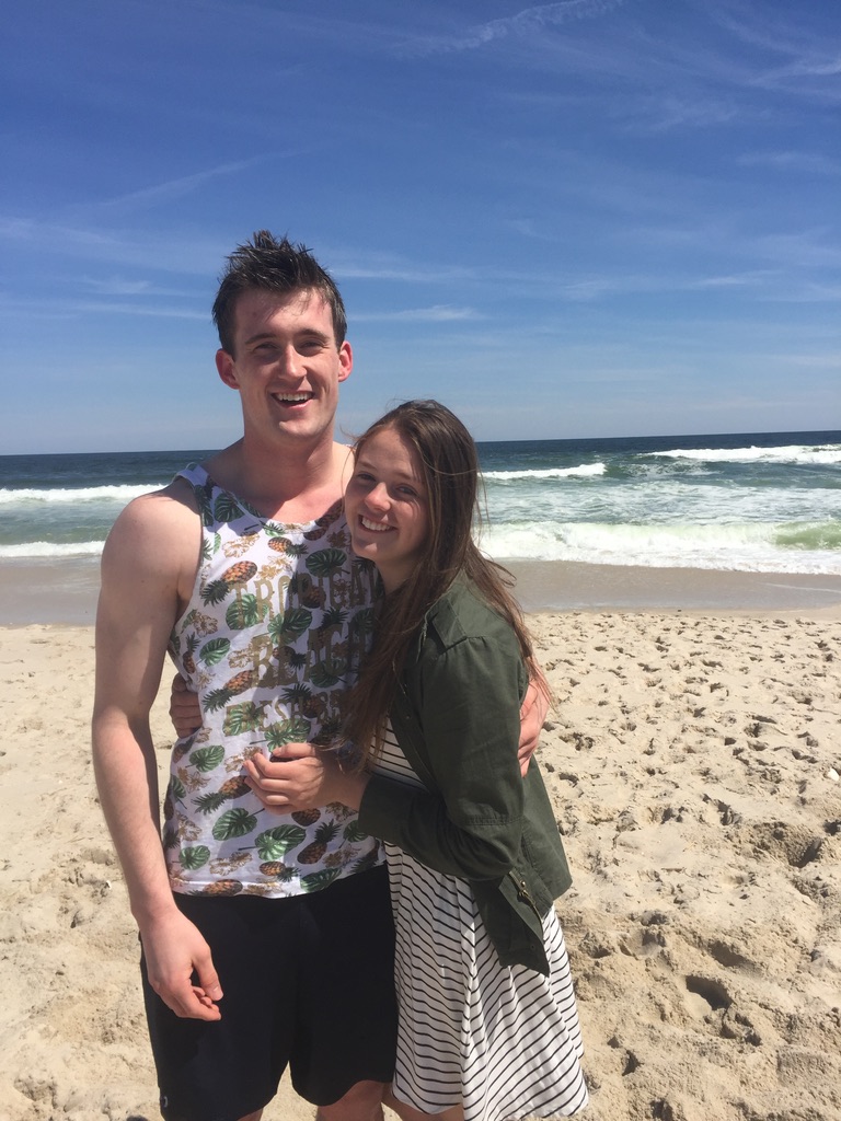 Melissa and William on the beach years ago